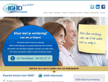 Tablet Screenshot of ighd.nl